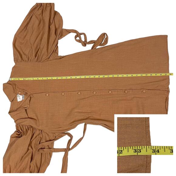 Girl and the Sun Alessi Mini Dress - Toffee - Large - Picture 3 of 15